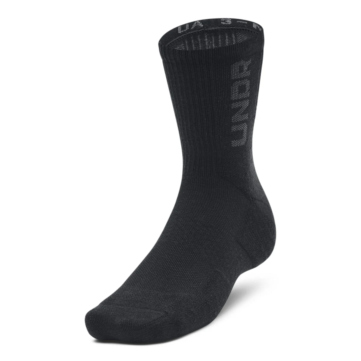Ponožky UNDER ARMOUR 3 PACK-UA 3-Maker Mid-Crew-BLK · záber 2