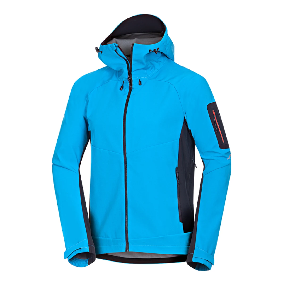 Pánská turistická softshellová bunda NORTHFINDER BRIO-271blackblue · záber 4