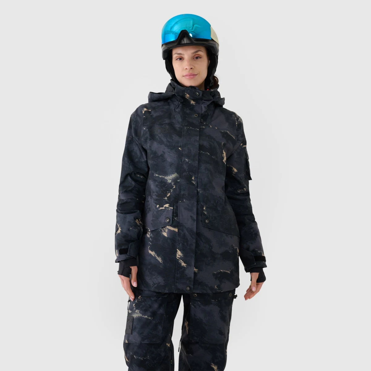 Dámská snowboardová bunda membrána 10000 - multibarevná · záber 1
