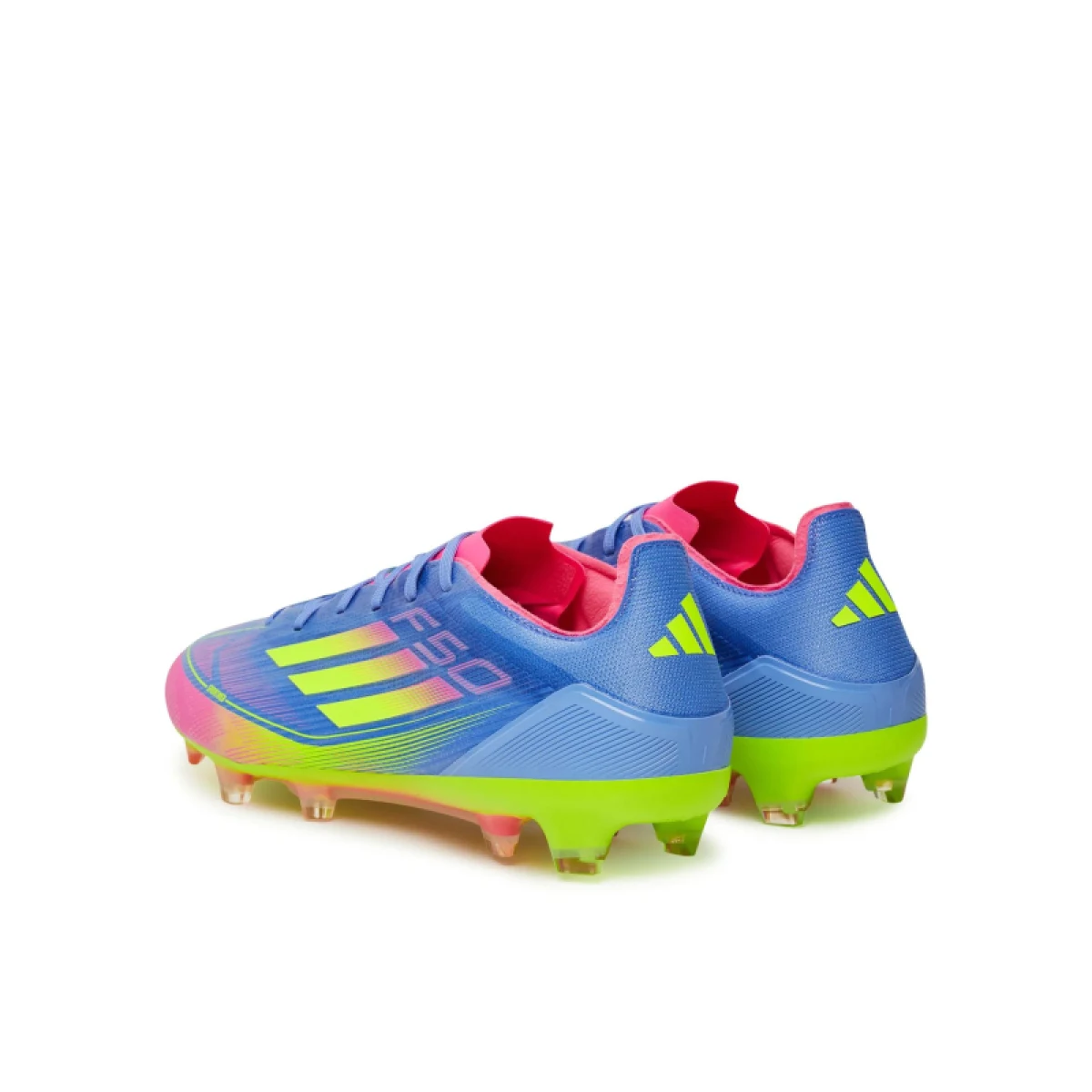 Pánské outdoorové fotbalové kopačky ADIDAS F50 Pro M FG blue fusion lucid lemon lucid pink · záber 4