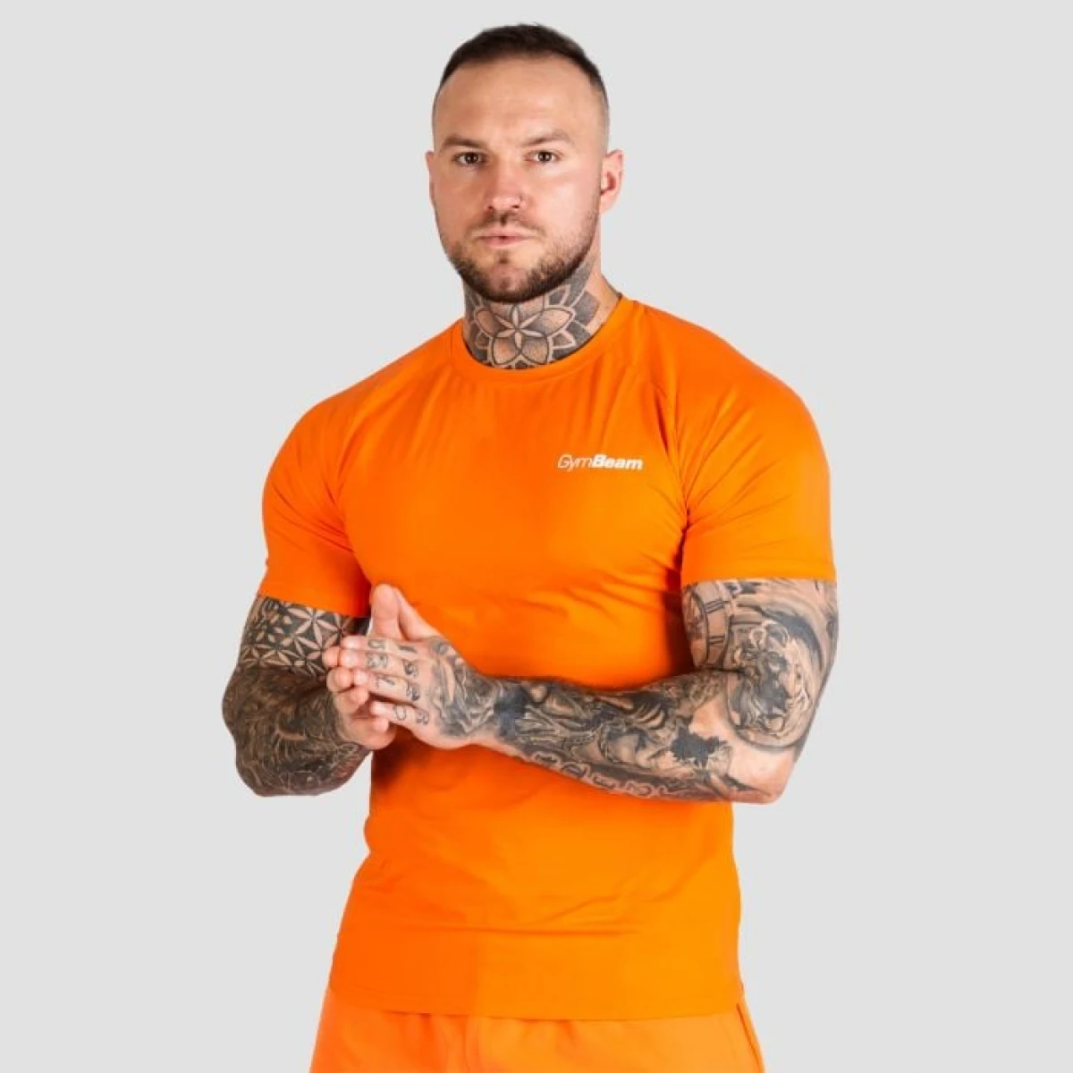 Тениска TRN Fitted Orange - GymBeam - Размер: S | Тегло: 0,186 g | Опаковка: 110 · záber 1