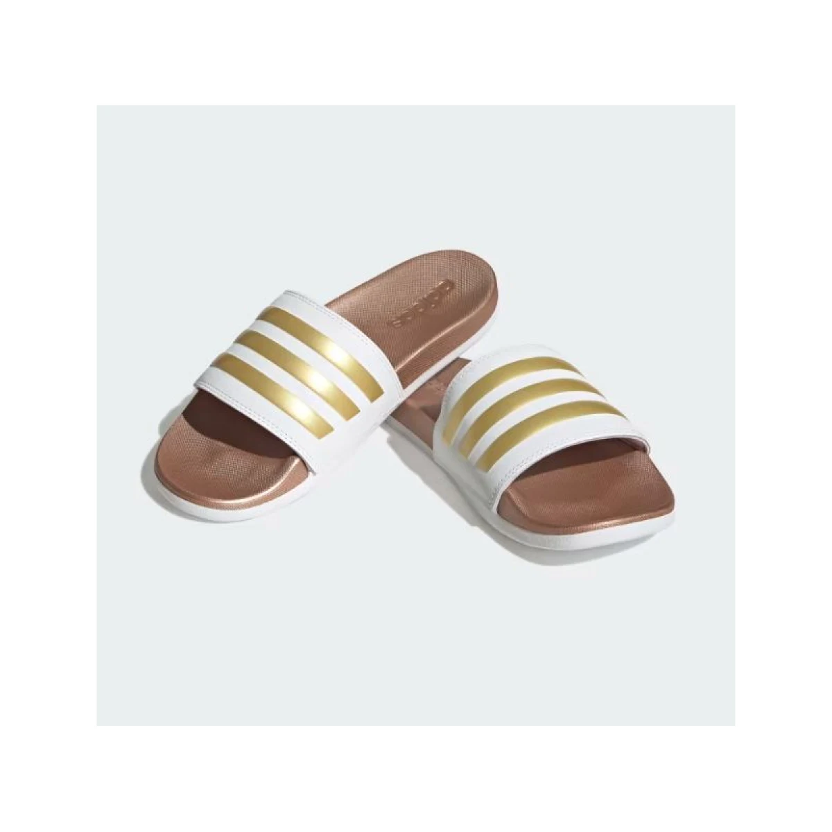 Dámské pantofle (plážová obuv) ADIDAS Adilette Comfort W cloud white cloud white matte gold · záber 4