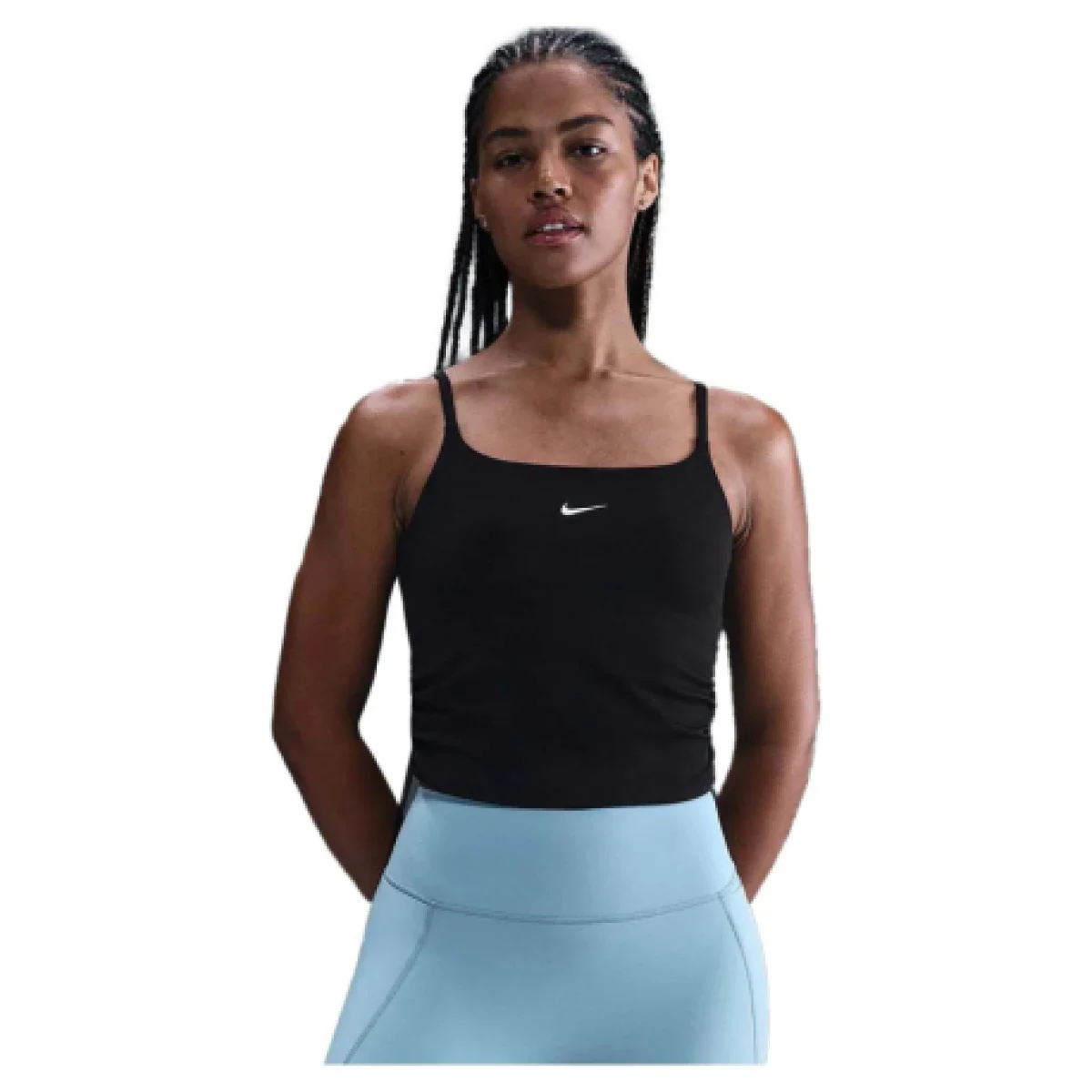Dámske tréningové tielko NIKE W NK ONE DF TANK CPSL SPD BLACK WHITE · záber 1
