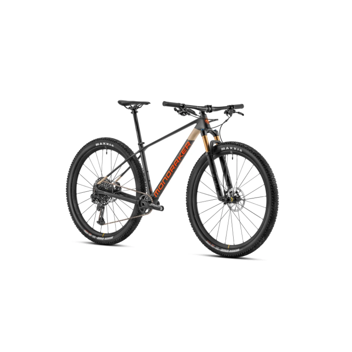 Horské kolo MONDRAKER Podium Carbon R, translucent silver carbon desert grey orange · záber 2