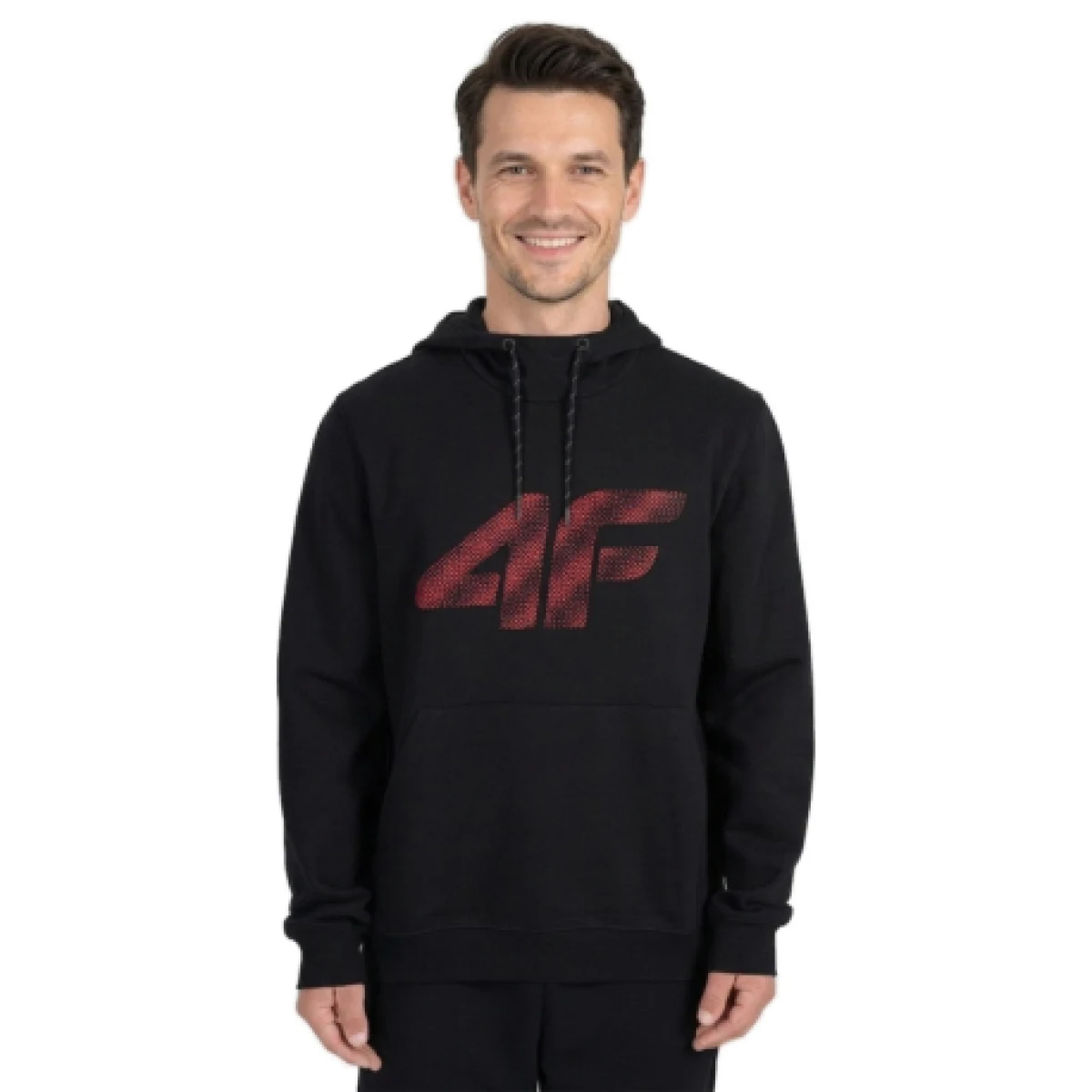 Pánska mikina s kapucňou 4F SWEATSHIRT M2548-020S-DEEP BLACK · záber 1