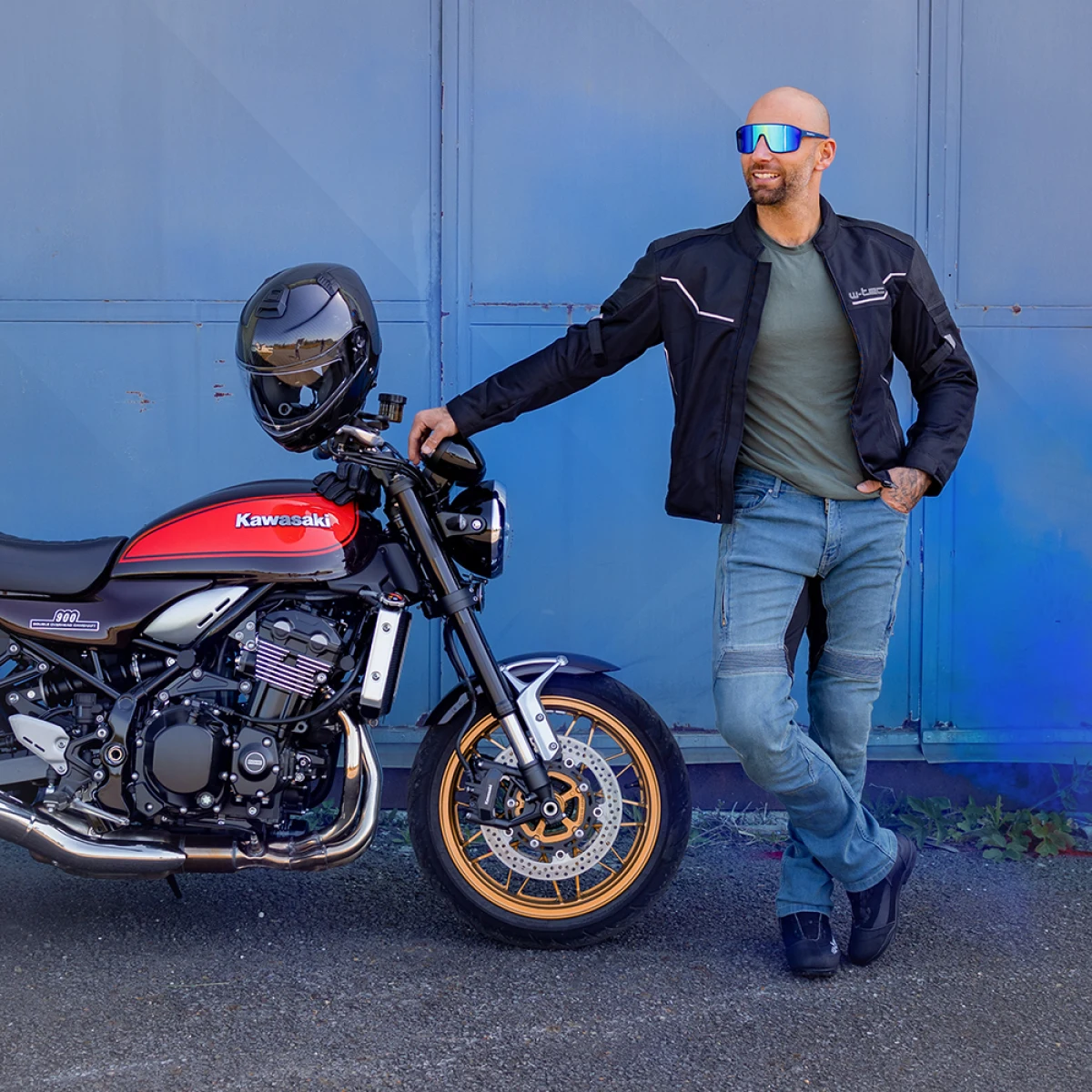 Moto bunda W-TEC Adam Farba čierna, · záber 4