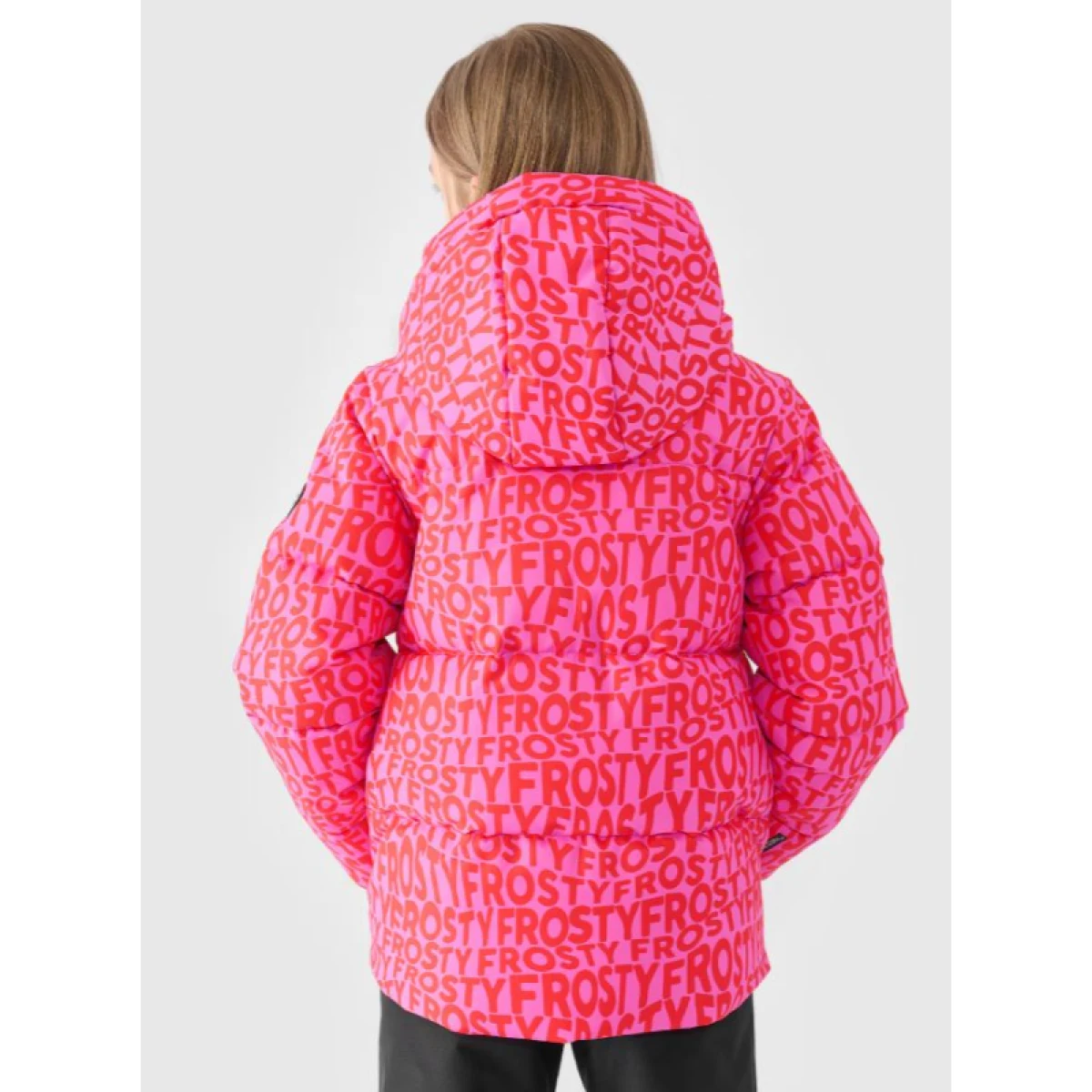 Dívčí lyžařská bunda 4F JUNIOR TECHNICAL JACKET-JWAW24TTJAF544-90A-MULTICOLOUR ALLOVER · záber 3