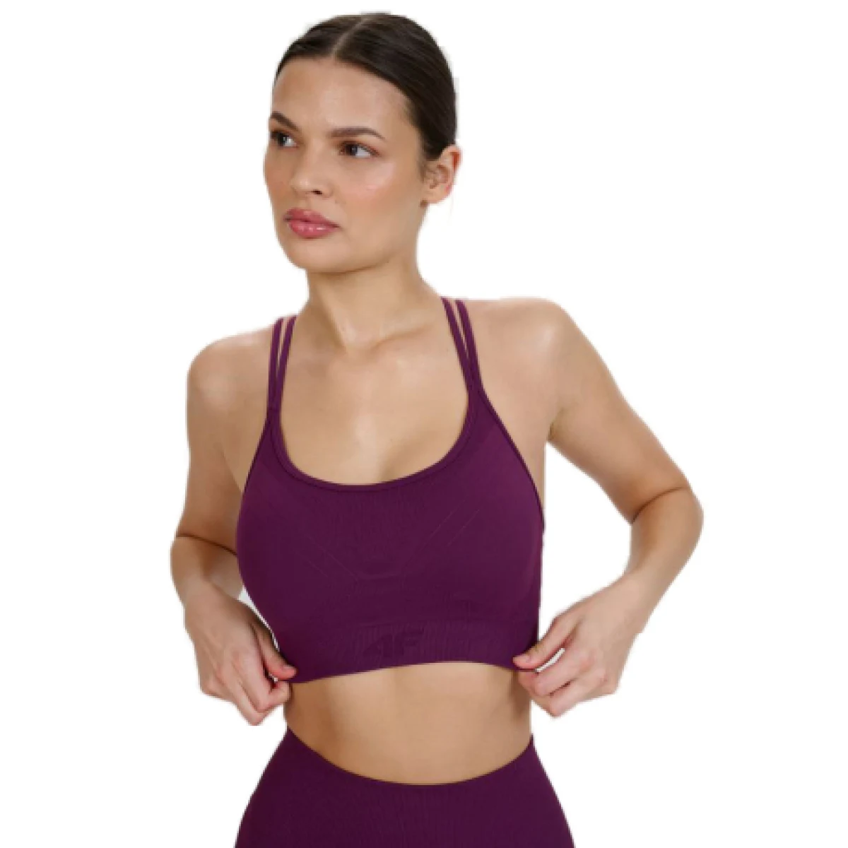 Dámská sportovní tréninková podprsenka 4F SPORT BRA F166-50S-DARK VIOLET · záber 1