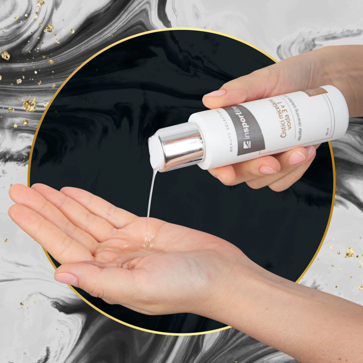 inSPORTline Čistiaca micelárna voda 3v1 100 ml · záber 4