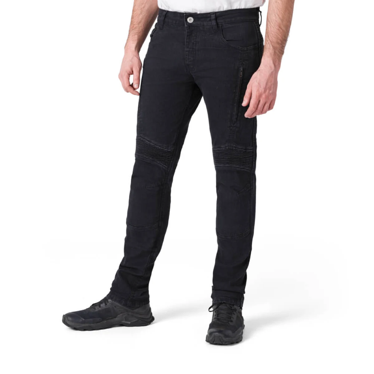 Pánske moto jeansy W-TEC Arikaro Farba čierna, · záber 2