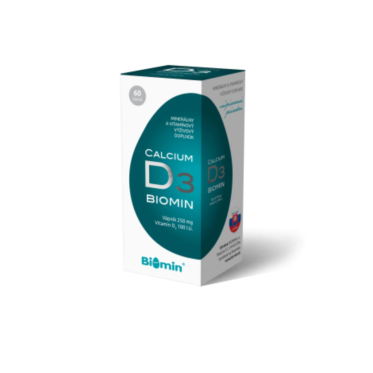 BIOMIN Calcium s vitamínom D3 60 kapsúl · záber 2