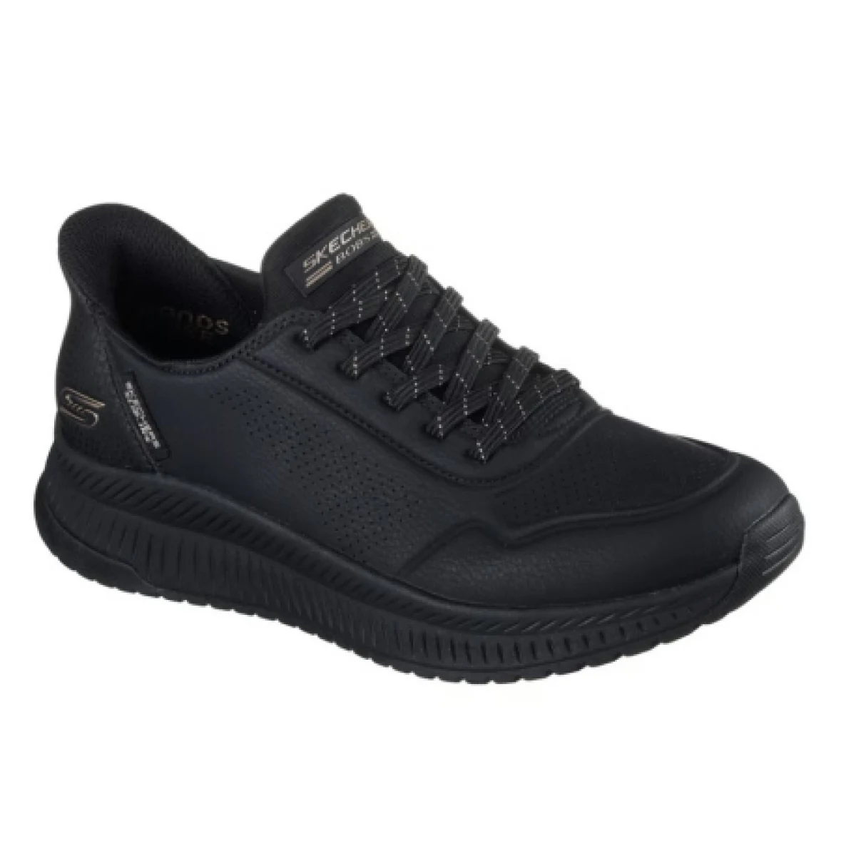 Dámska rekreačná obuv SKECHERS Bobs Squad 4 Key Look Slip-Ins W black black · záber 1