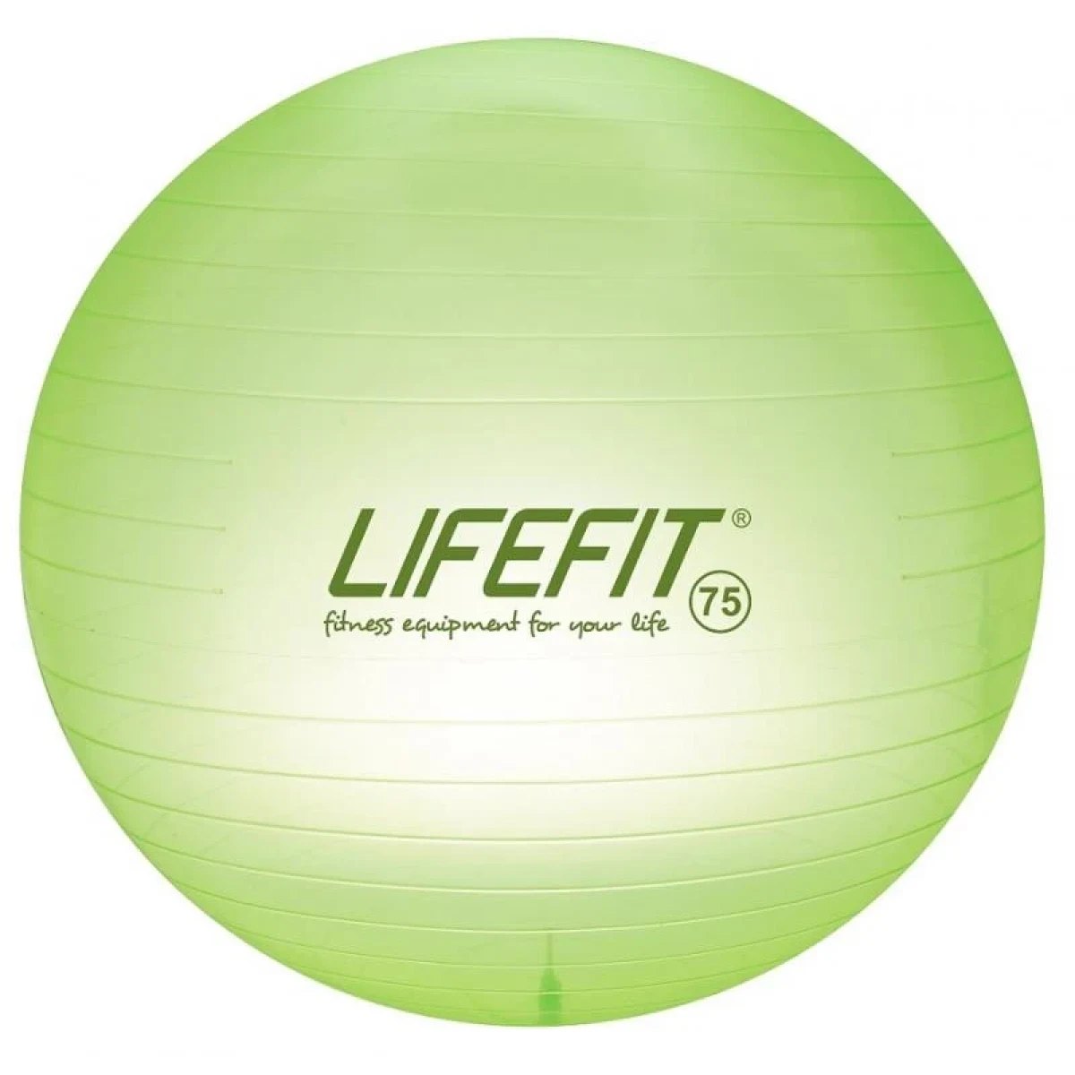 Lifefit Gymnastický míč TRANSPARENT 75 cm, sv. zelený · záber 1