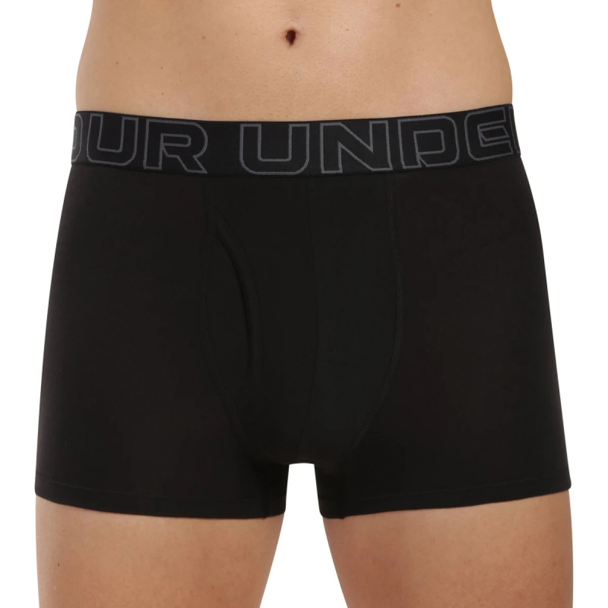 Pánske boxerky UNDER ARMOUR 3 PACK-UA PERFORMANCE COTTON - PRINT 3 inch-GRN · záber 2