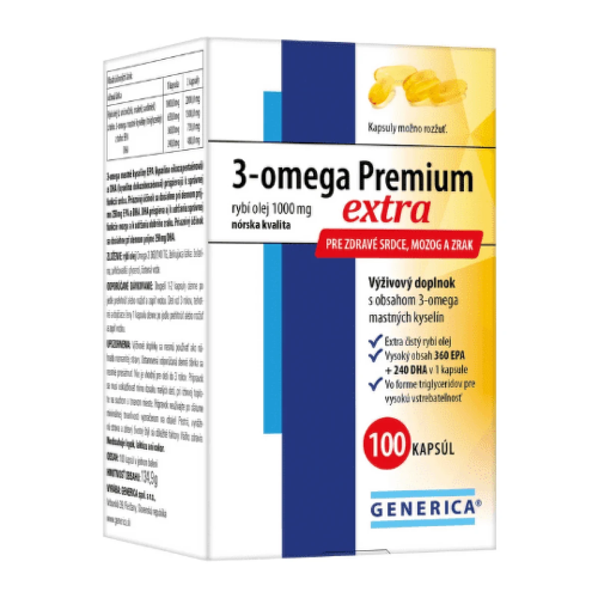 GENERICA 3-omega Premium extra 100cps · záber 1