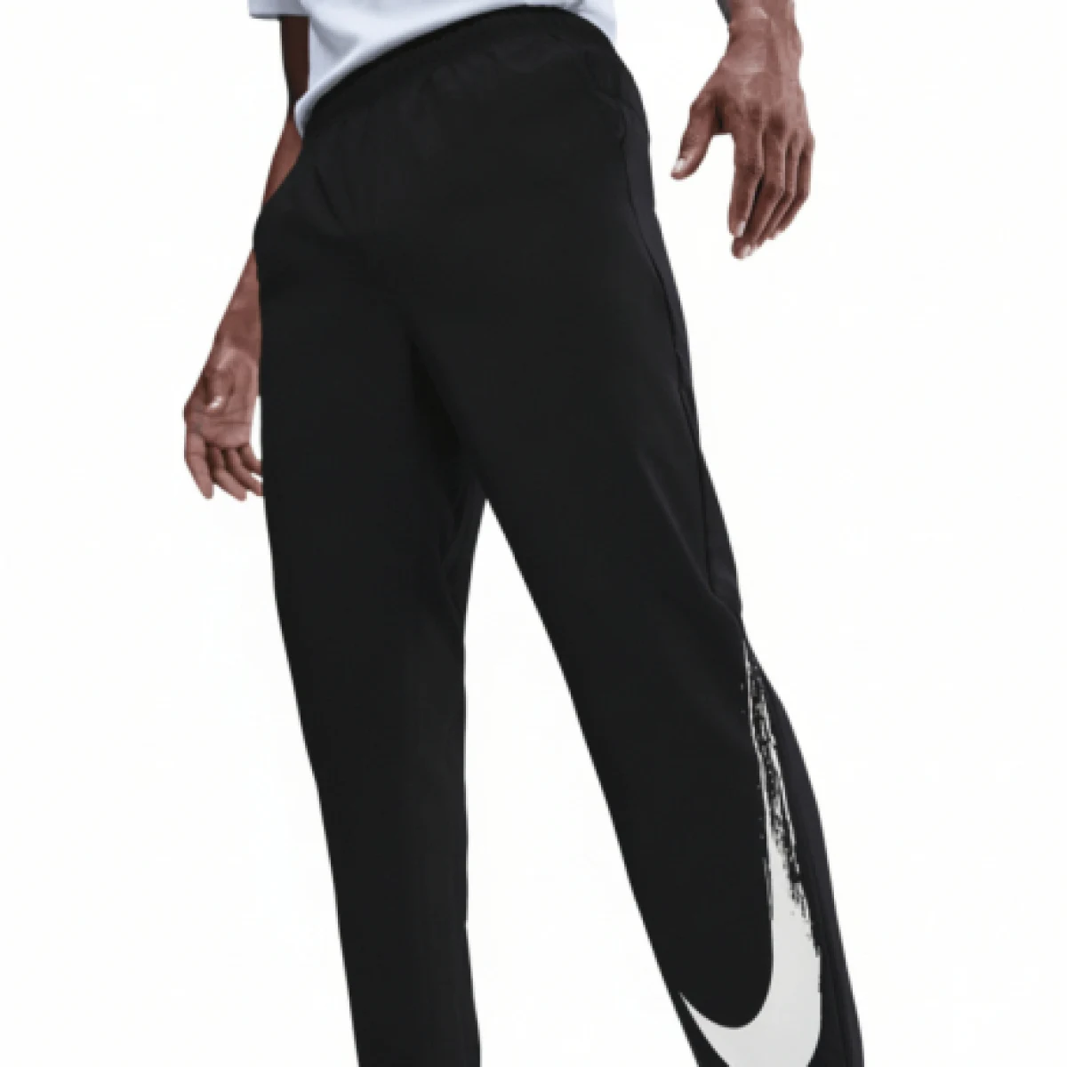 Pánske tepláky NIKE M NK DF FORM PANT ALT GFX BLACK WHITE · záber 1