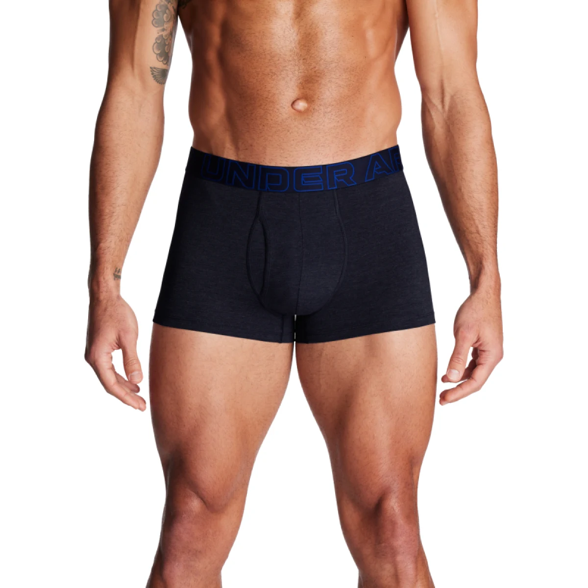 Pánské boxerky UNDER ARMOUR 3 PACK-UA PERFORMANCE COTTON SOLID 3in-BLU · záber 2