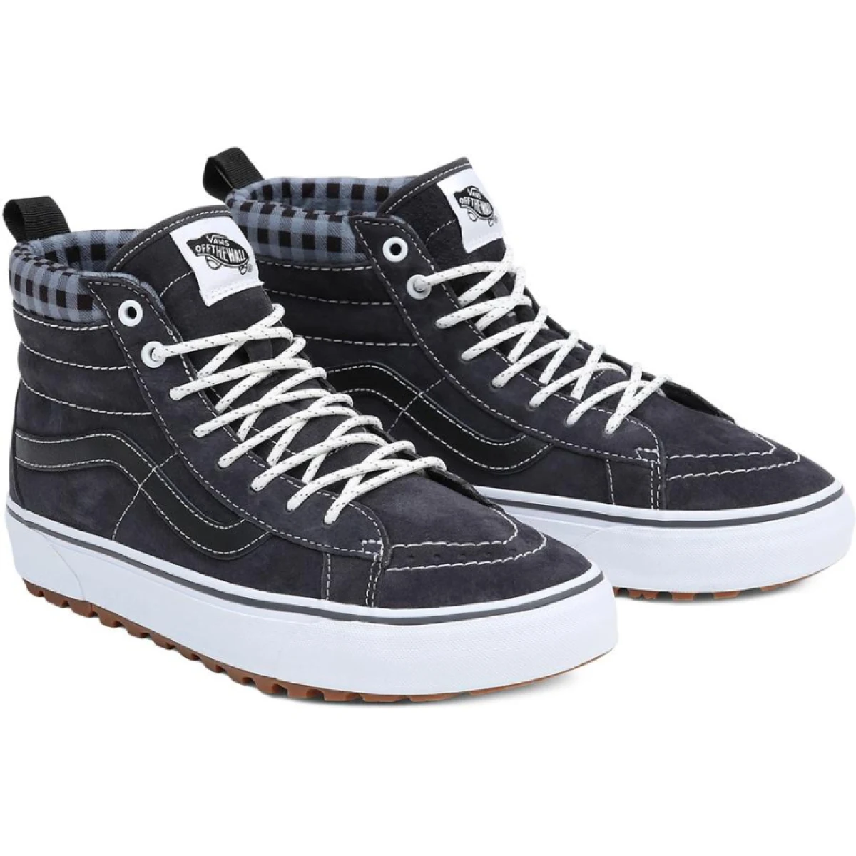 Pánská vycházková obuv VANS UA SK8-HI MTE-1 plaid grey white · záber 4