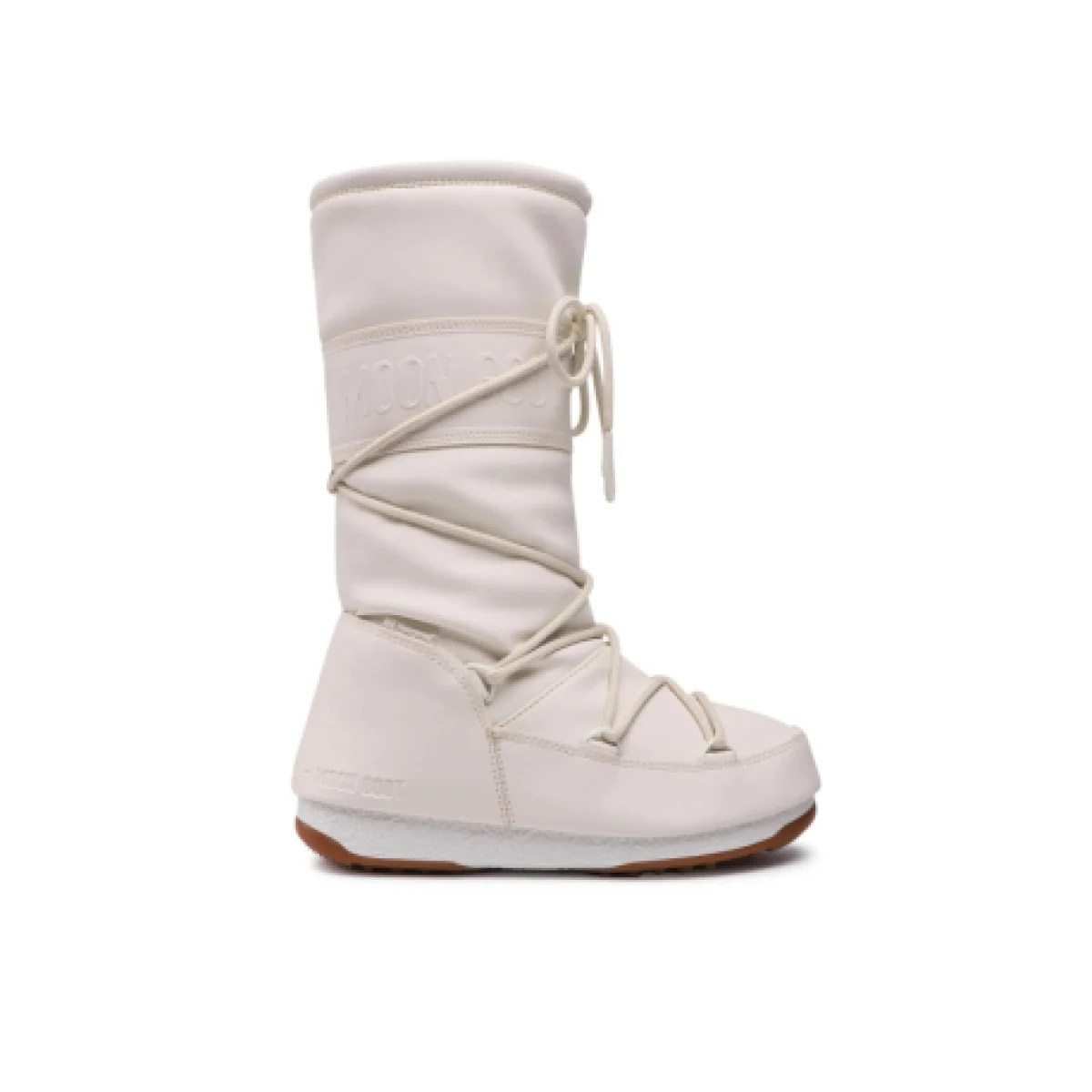 Dámske vysoké zimné topánky MOON BOOT HIGH RUBBER, 003 cream · záber 1