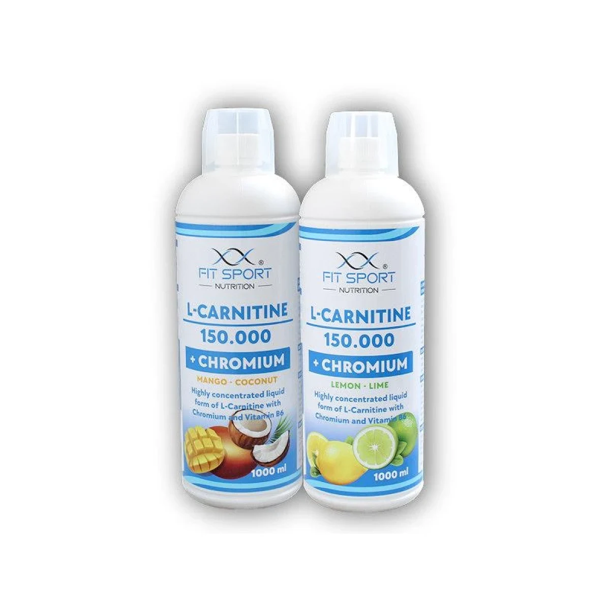 FitSport Nutrition 2x L-Carnitine 150000 + Chromium 1000ml · záber 1
