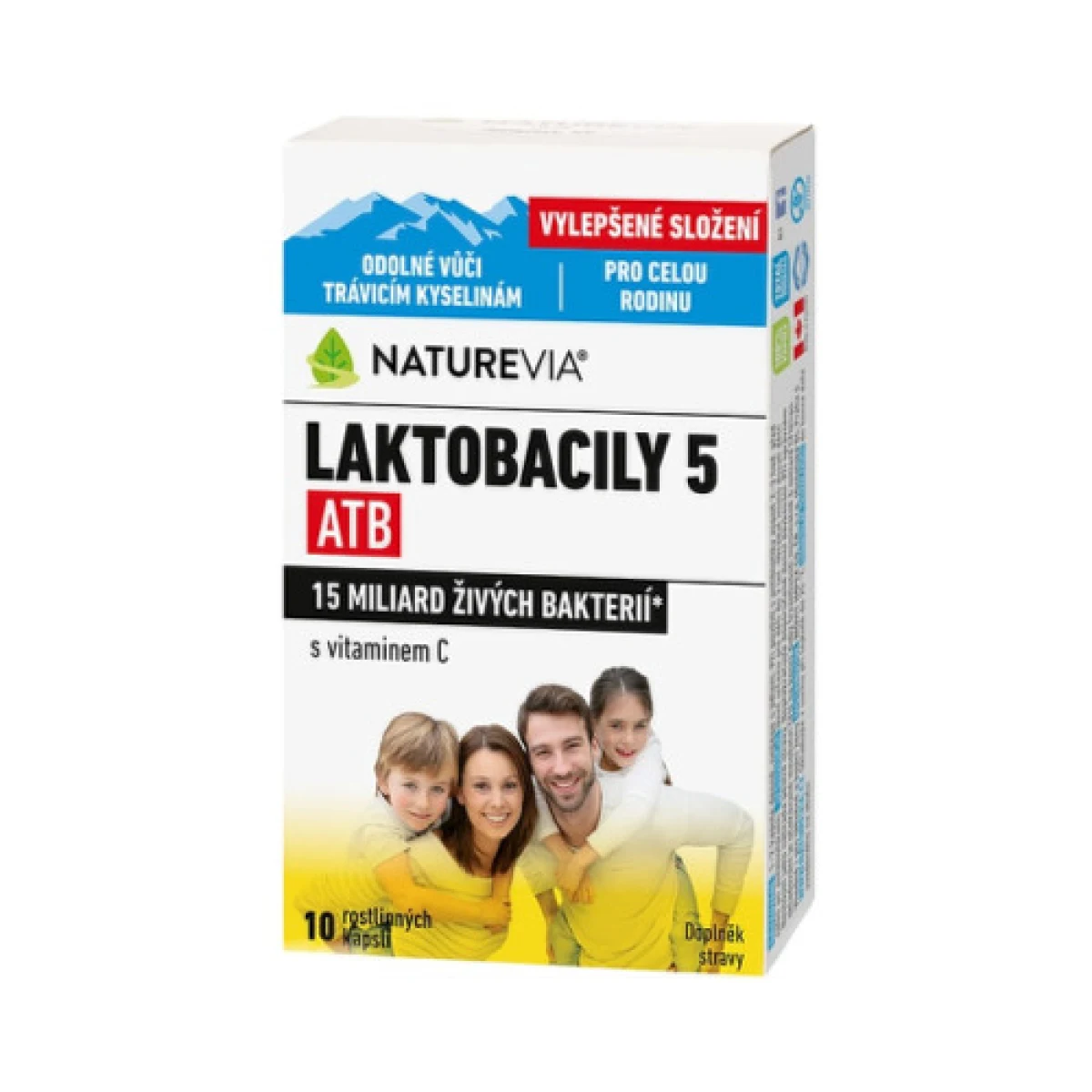 NATUREVIA Laktobacily 5 atb/imunita s vitamínom C 10 kapsúl · záber 1