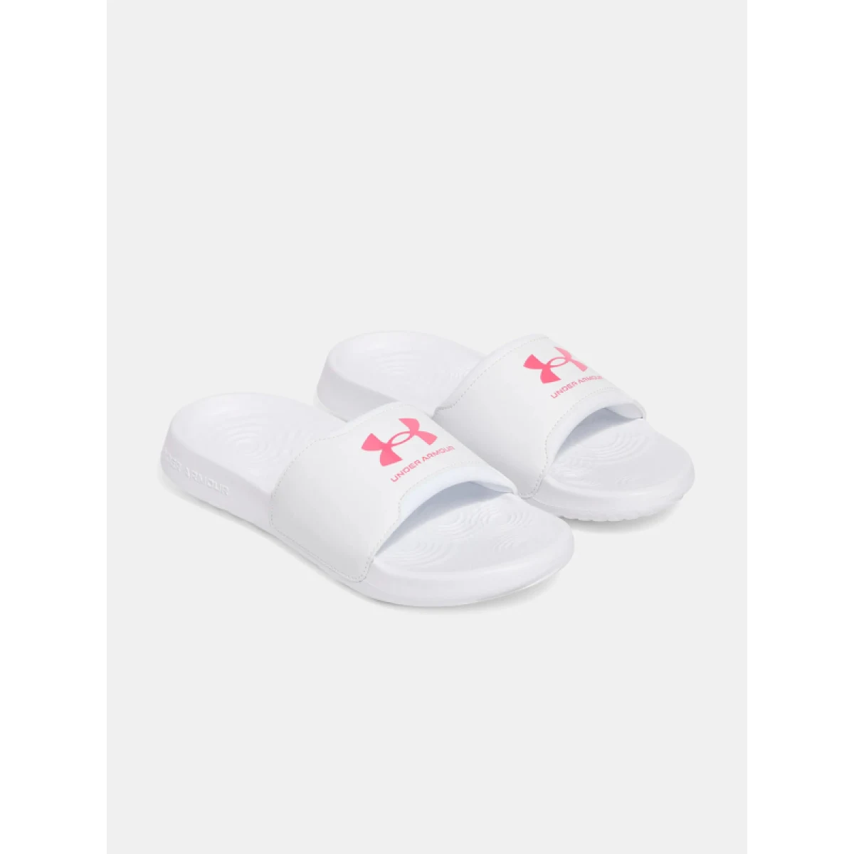 Dámské pantofle (plážová obuv) UNDER ARMOUR UA W Ignite Select white white super pink · záber 4