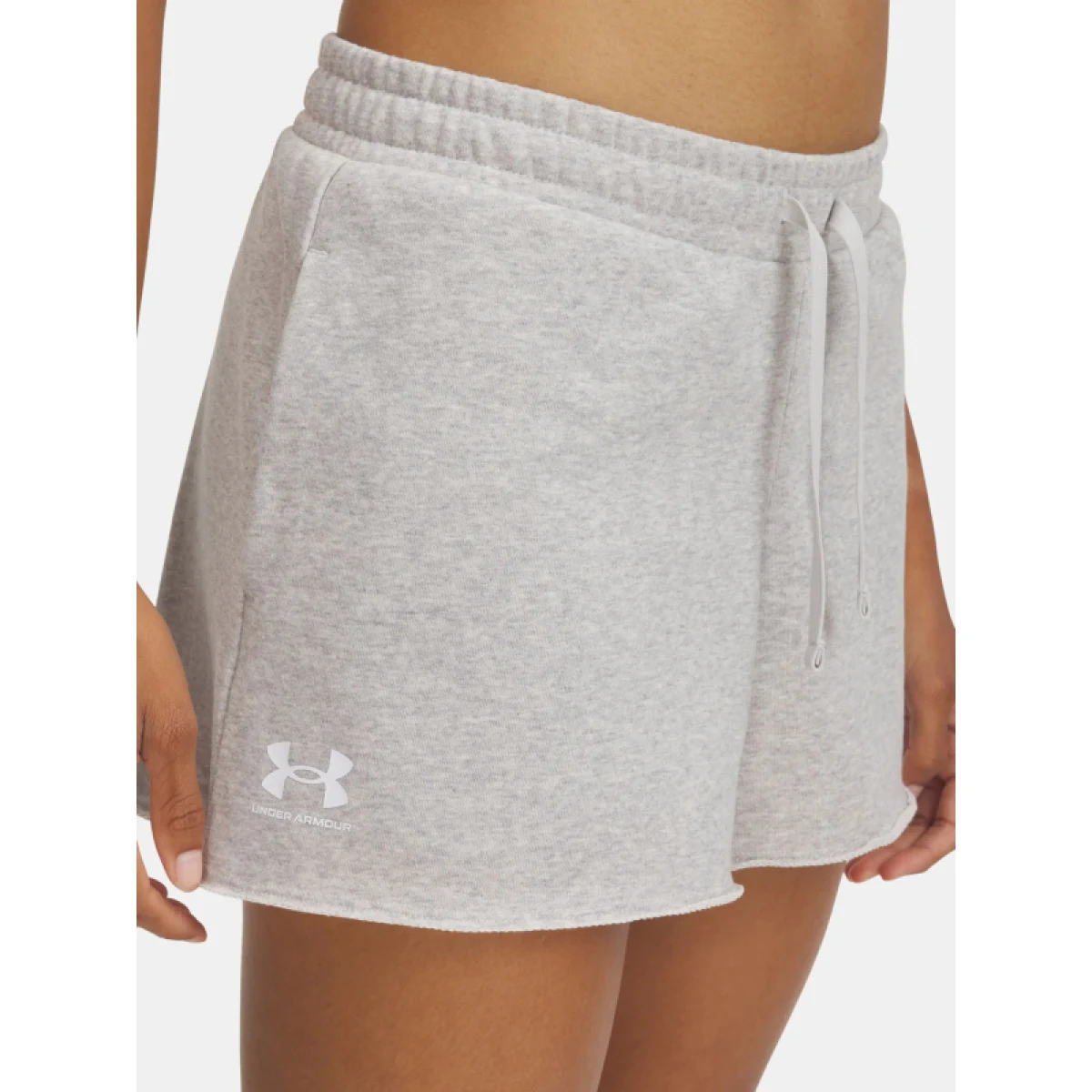 Dámské teplákové kraťasy UNDER ARMOUR UA Rival Terry Short-GRY · záber 2
