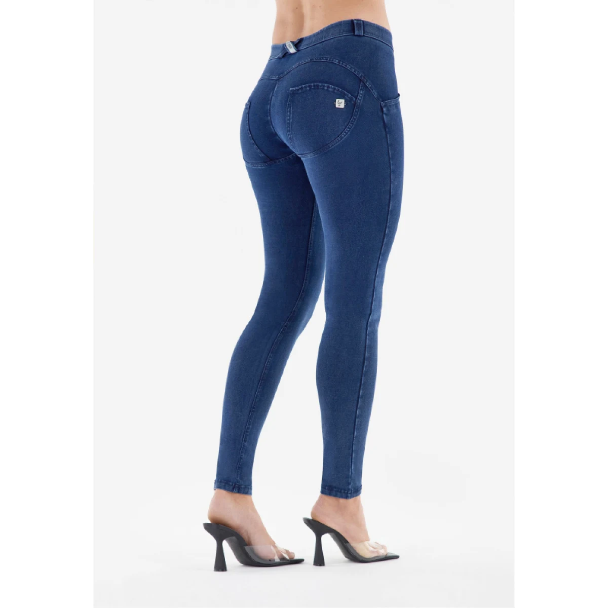 Női jeggings nadrág FREDDY WR.UP® skinny push up organic cotton jeggings-Blue · záber 3