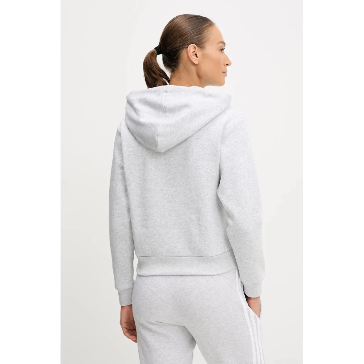 Dámská mikina s kapucí ADIDAS W CO RUFF HD LGREYH · záber 3
