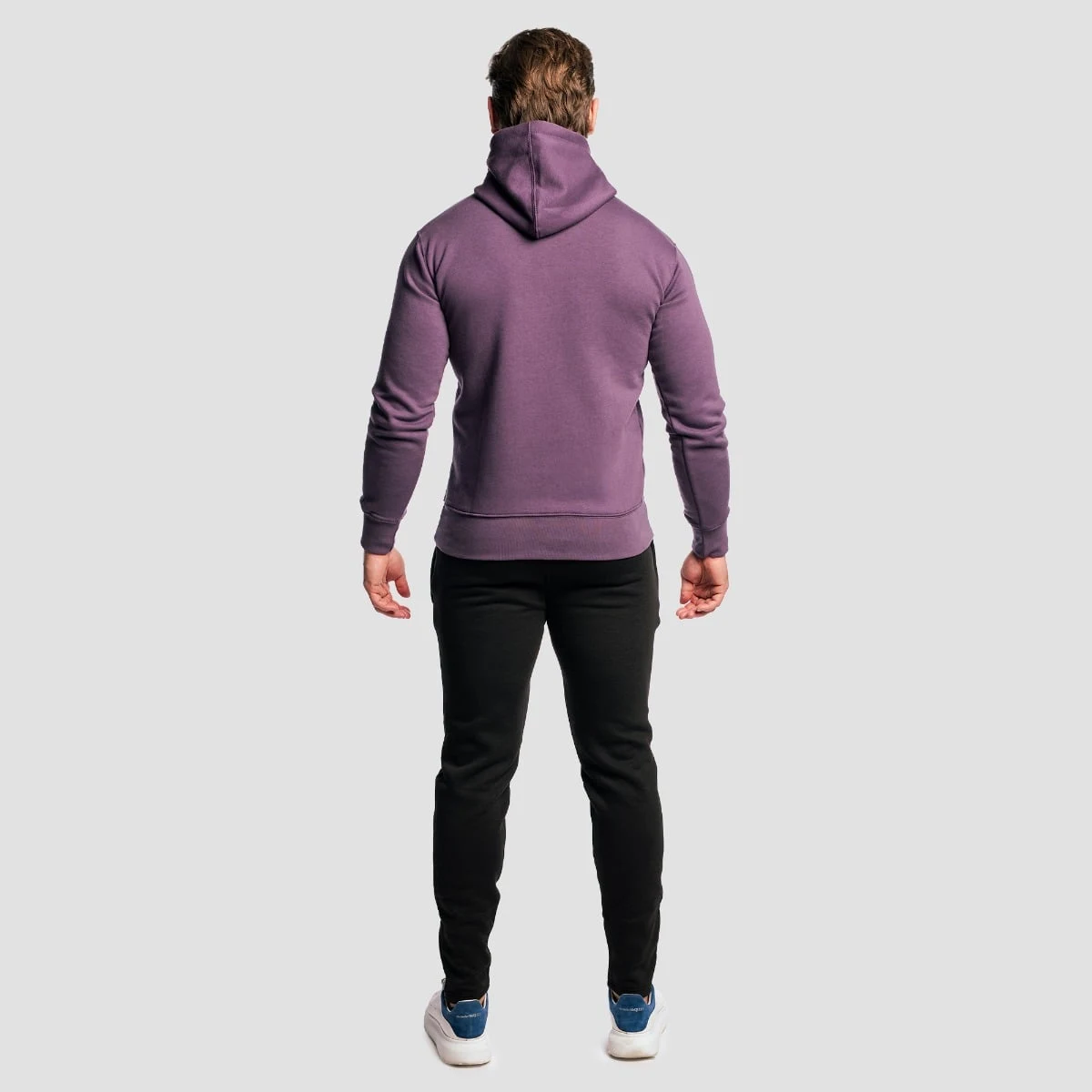 GymBeam Mikina Athlete Obsidian - Velikost: S | Barva: Fialová | Hmotnost: 0,47 kg | Balení: 25 · záber 5
