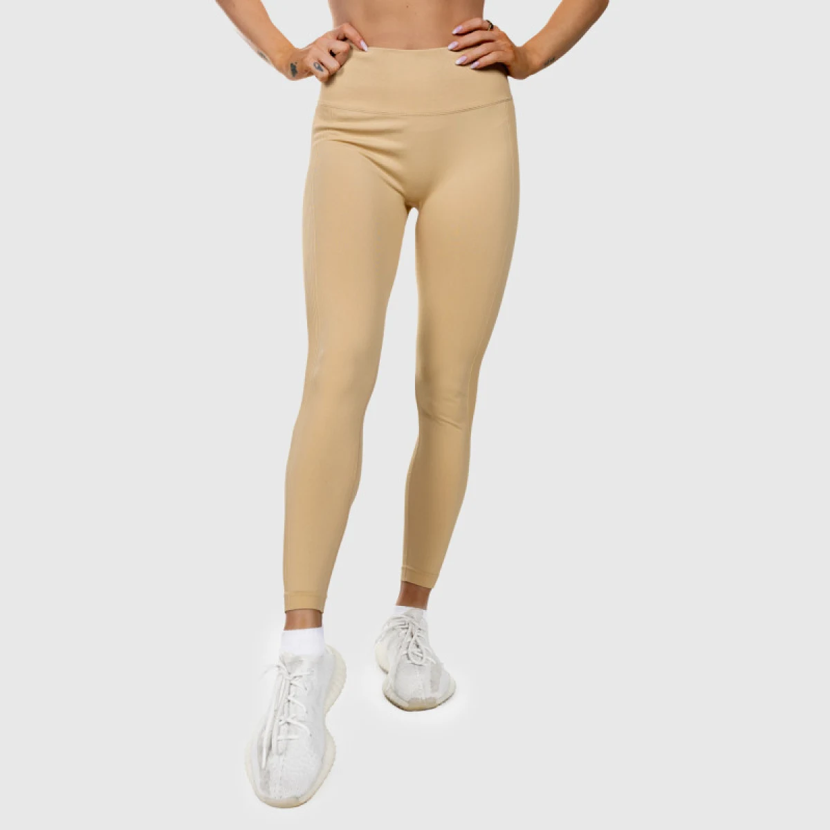 Bezšvové legíny Iron Aesthetics Seamless Butt, béžové · záber 3