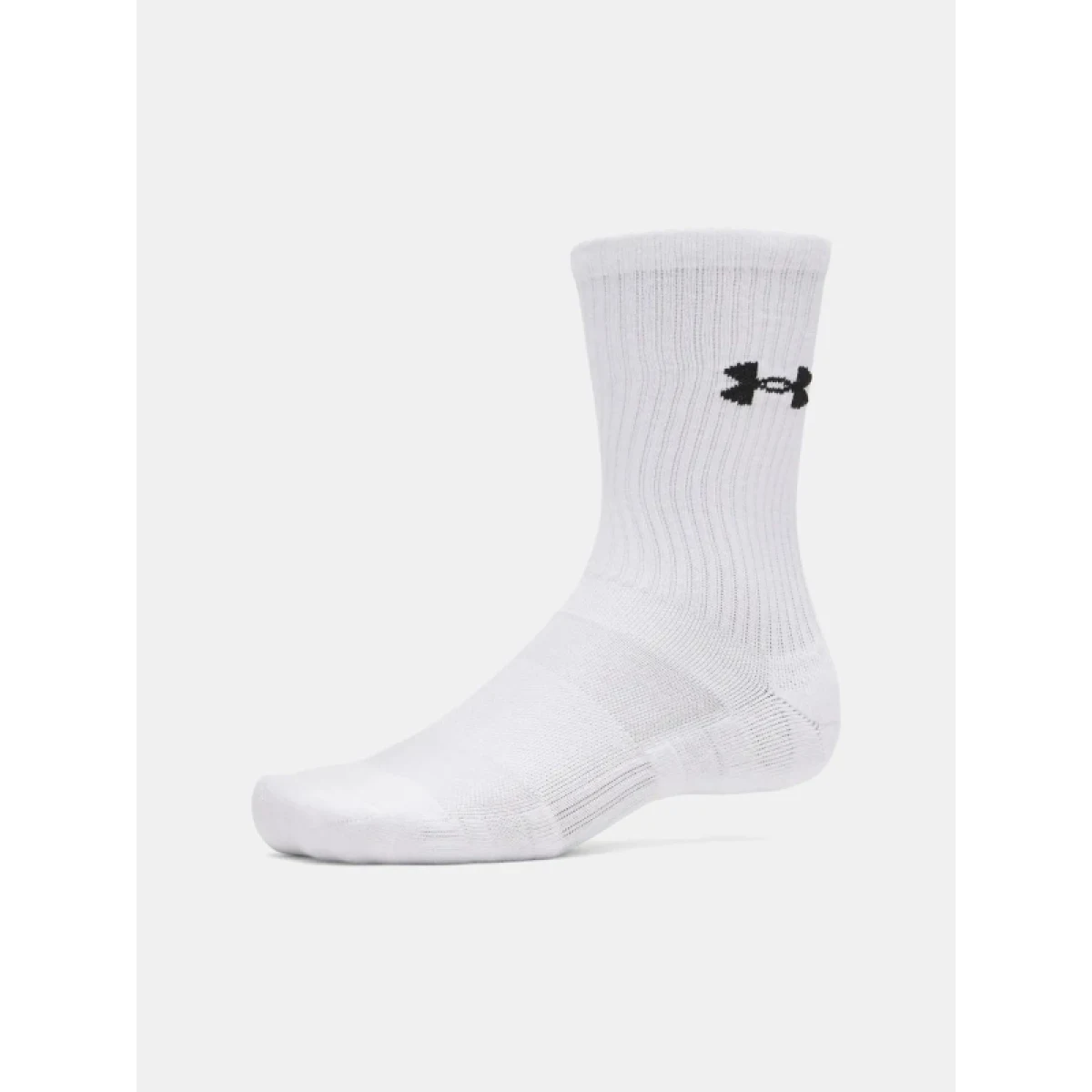 Ponožky UNDER ARMOUR 3 PACK-UA Performance Cotton Crw-WHT · záber 3