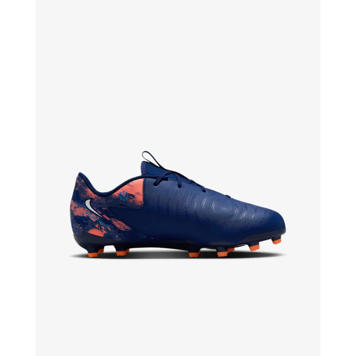 Chlapecké fotbalové kopačky outdoorové NIKE Phantom GX II Academy Erling Haaland Jr FG MG blue void chrome · záber 2