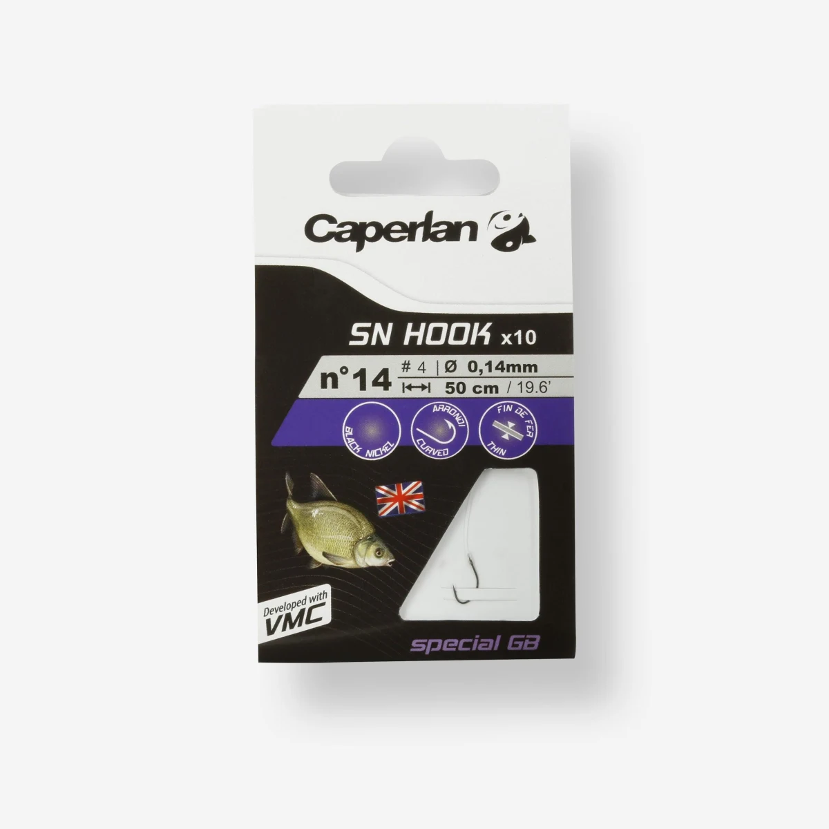 CAPERLAN Rybárske háčiky s nadväzcom SN Hook special GB 14 · záber 1