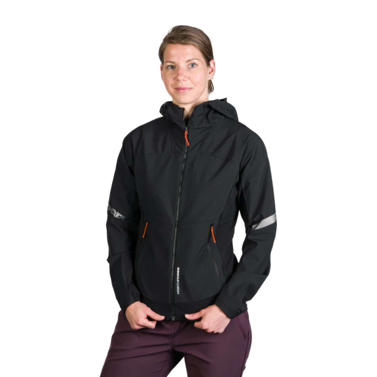 Dámská turistická softshellová bunda NORTHFINDER DONNA-269-black · záber 5