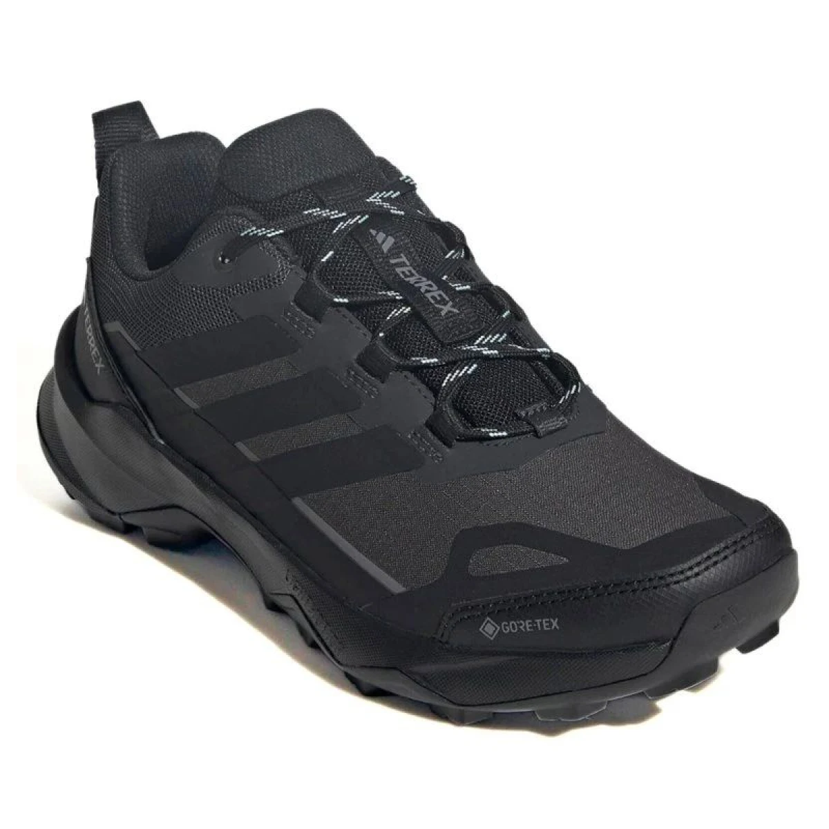 Dámska nízka turistická obuv ADIDAS Terrex Skychaser AX5 GTX W carbon core black semi flash aqua · záber 3