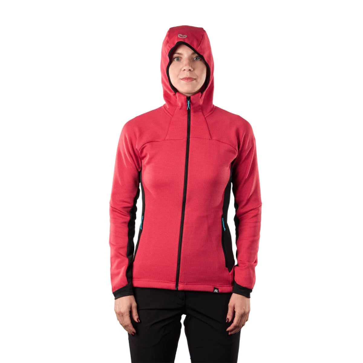 Dámská turistická fleece mikina s kapucí NORTHFINDER RHIANNA-490coral · záber 3