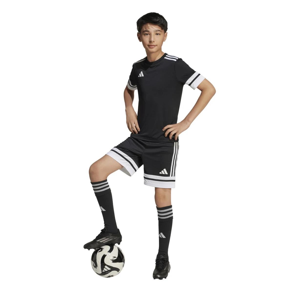 ADIDAS ADIDAS Squadra 25 detské futbalové šortky čierne 12 rokov · záber 2