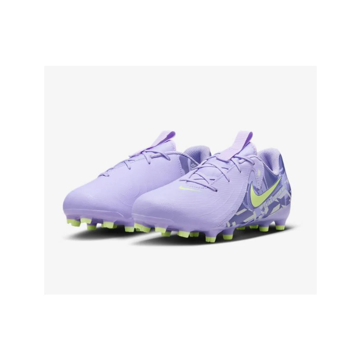 Chlapecké fotbalové kopačky outdoorové NIKE Phantom GX 2 Academy Jr FG MG purple agate barely volt · záber 5