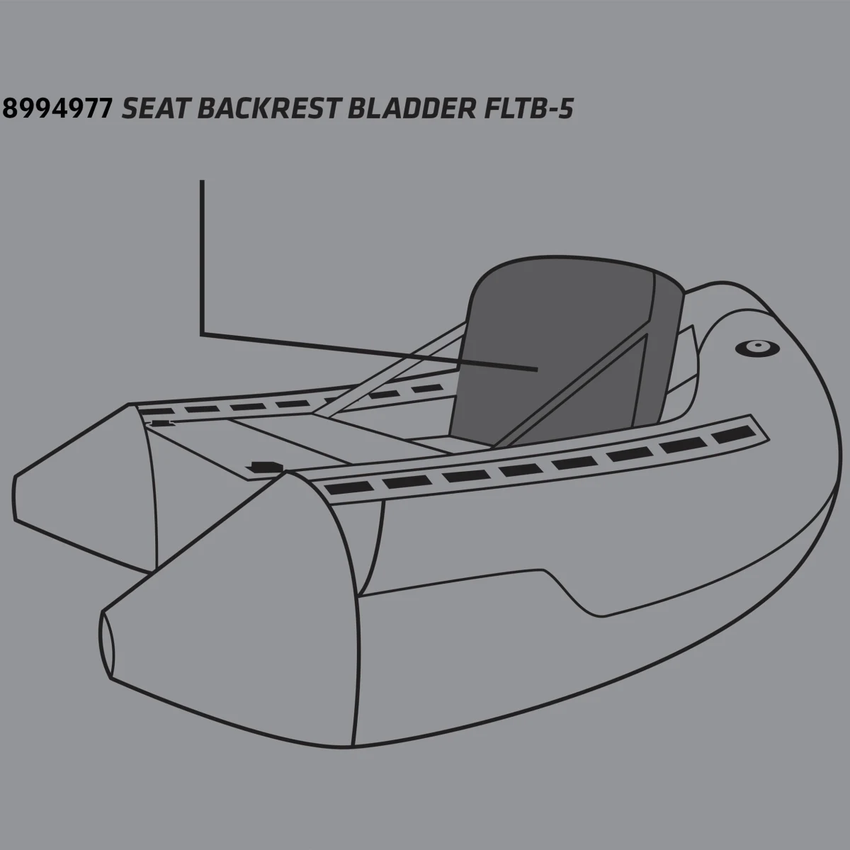 CAPERLAN Mechúr operadla na Belly boat FLTB-5 bez · záber 2