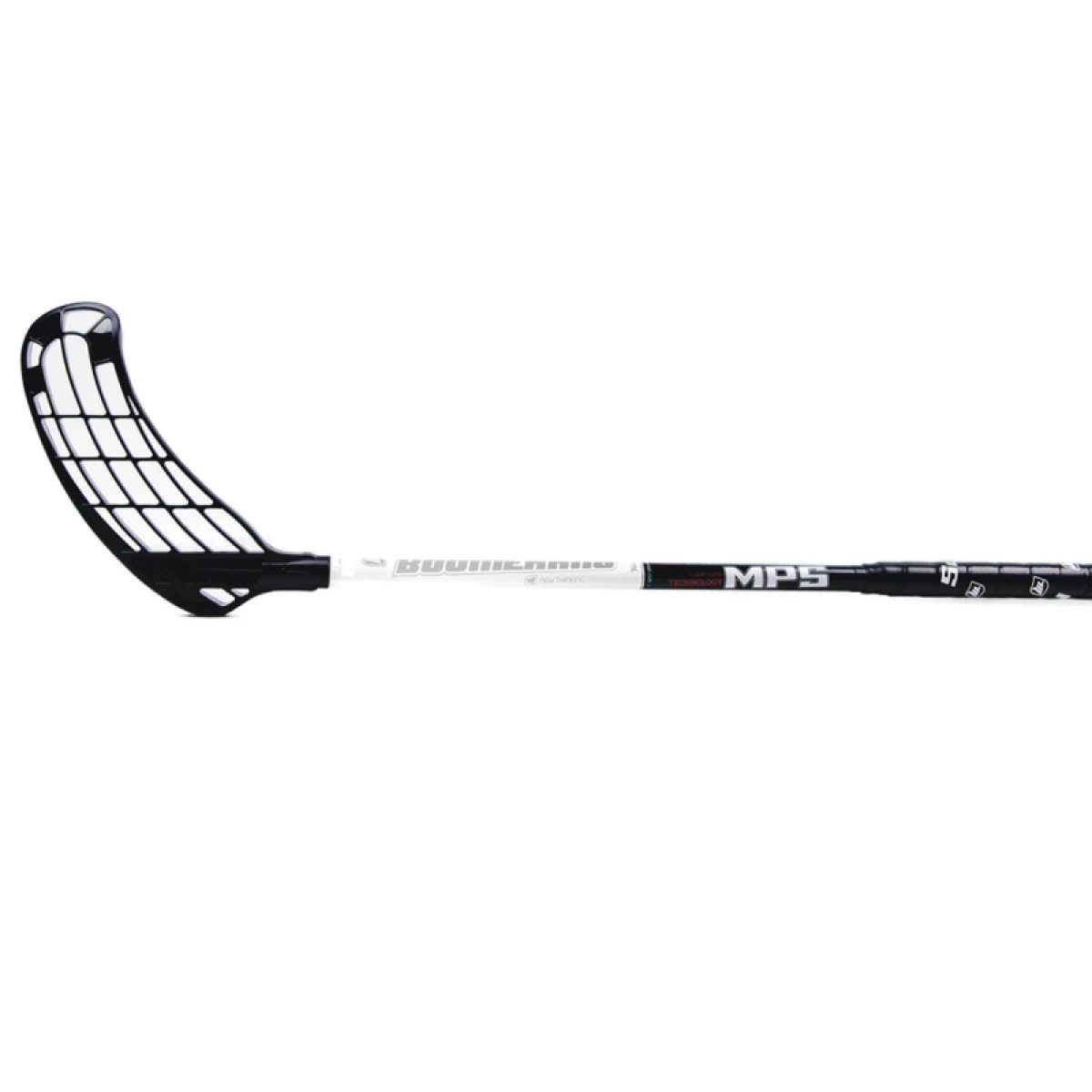 Florbalová hokejka MPS BOOMERANG Black White L · záber 2