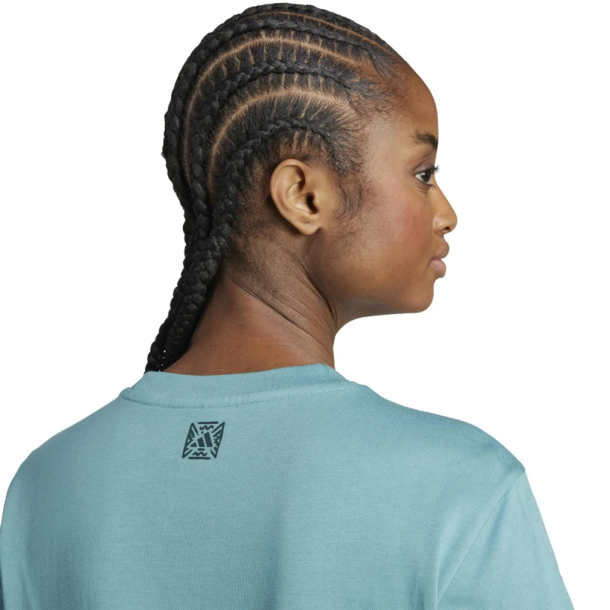 Dámske tričko s krátkym rukávom ADIDAS Animal Graphic Tee W powder teal · záber 5