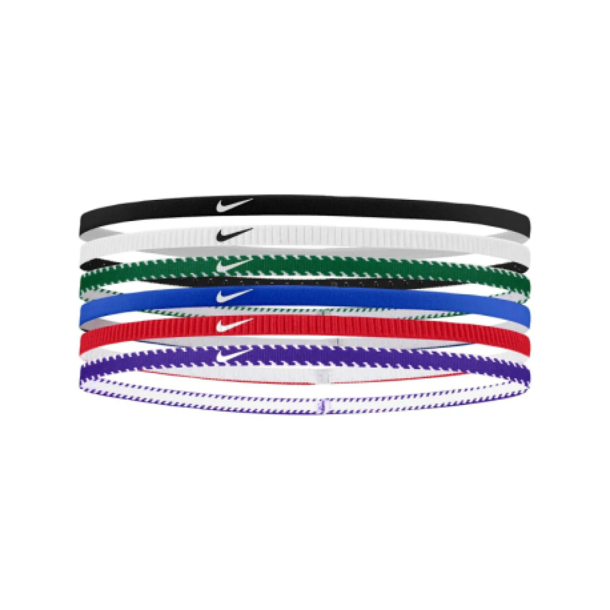 Čelenka NIKE FLEX CLASSIC SLIM HEADBANDS 6PK GAME ROYAL UNIVERSITY RED WHITE · záber 1