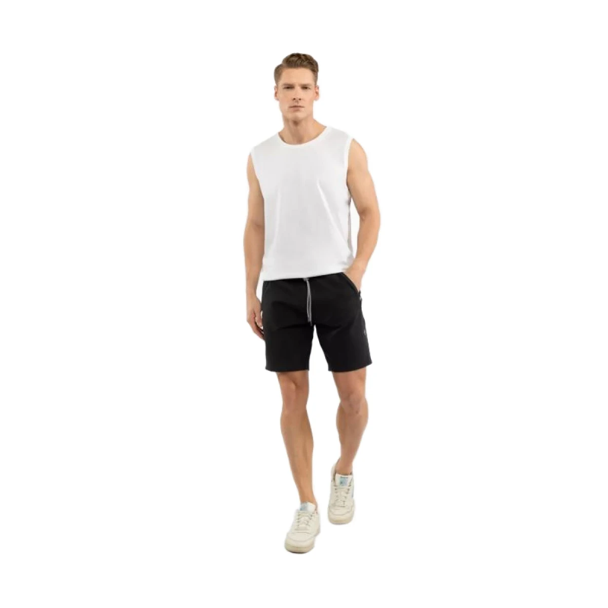 Pánske tričko bez rukávov VOLCANO T-TANK-WHITE · záber 3