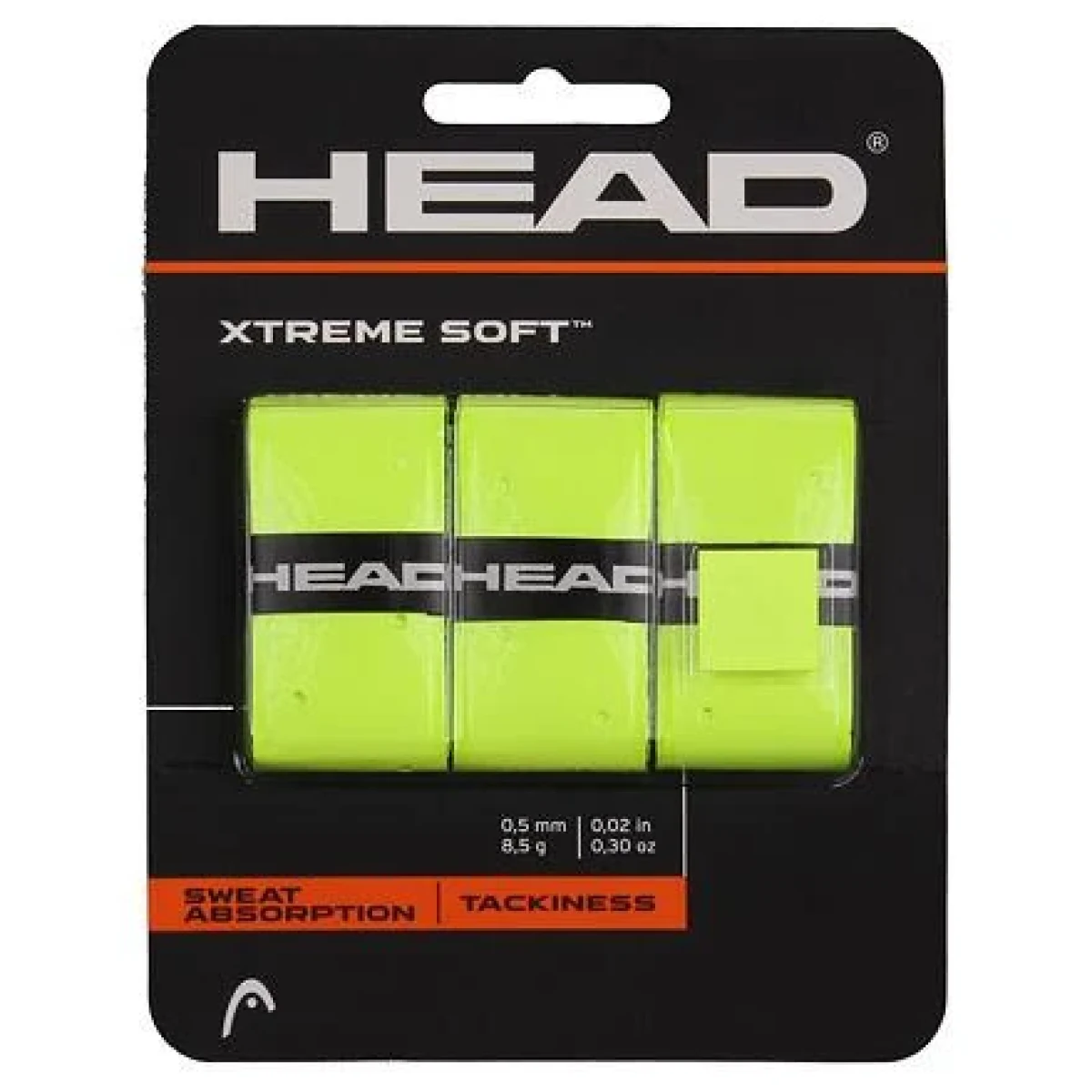 Head XtremeSoft 3 overgrip omotávka tl. 0,5 mm žlutá reflexní · záber 1