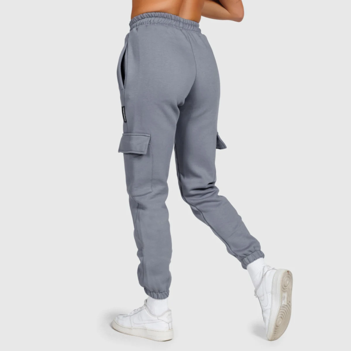 Dámske tepláky Iron Aesthetics Cargo, sivé · záber 5