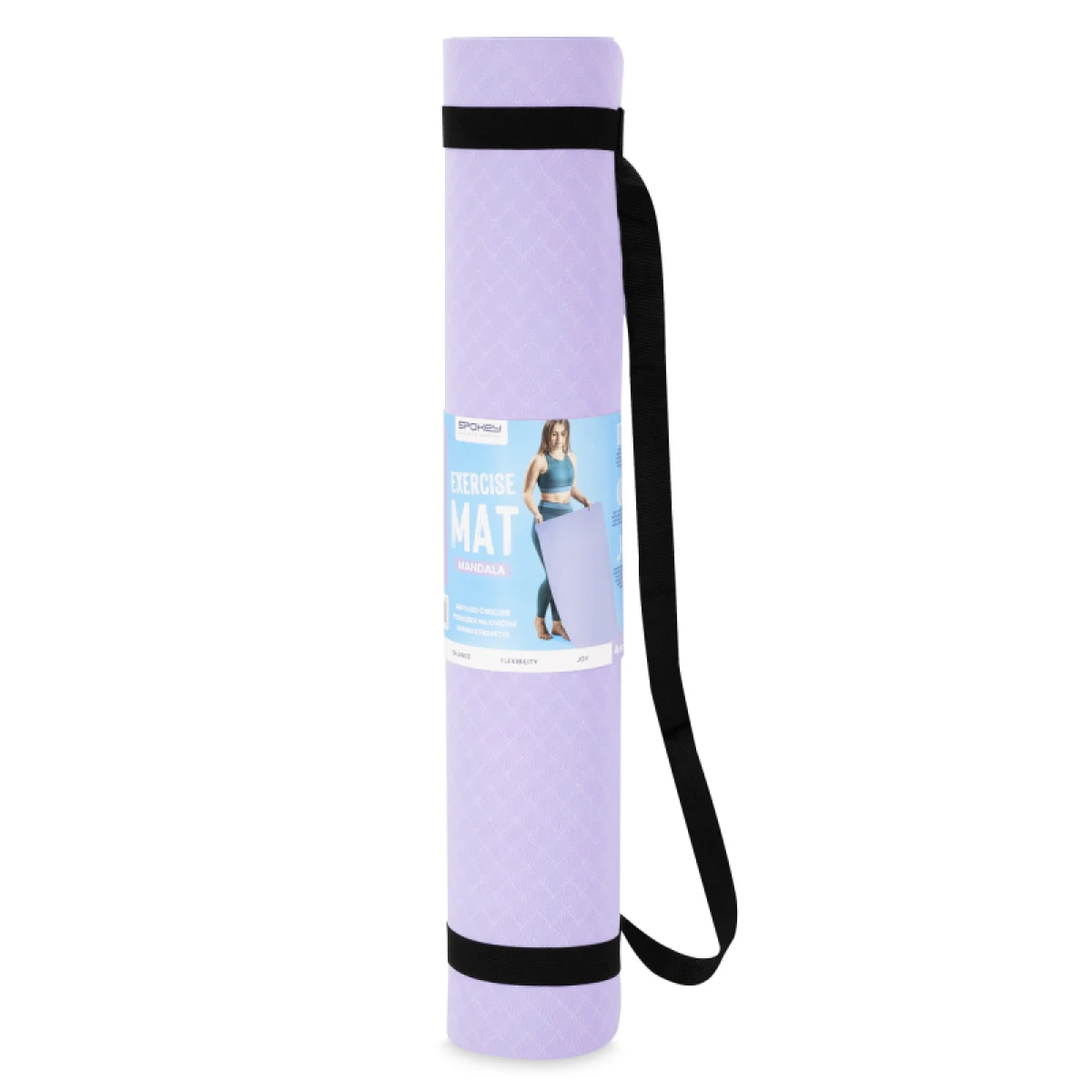 Fitness podložka SPOKEY MANDALA mat 183 x 61 x 0,4 cm violet · záber 5