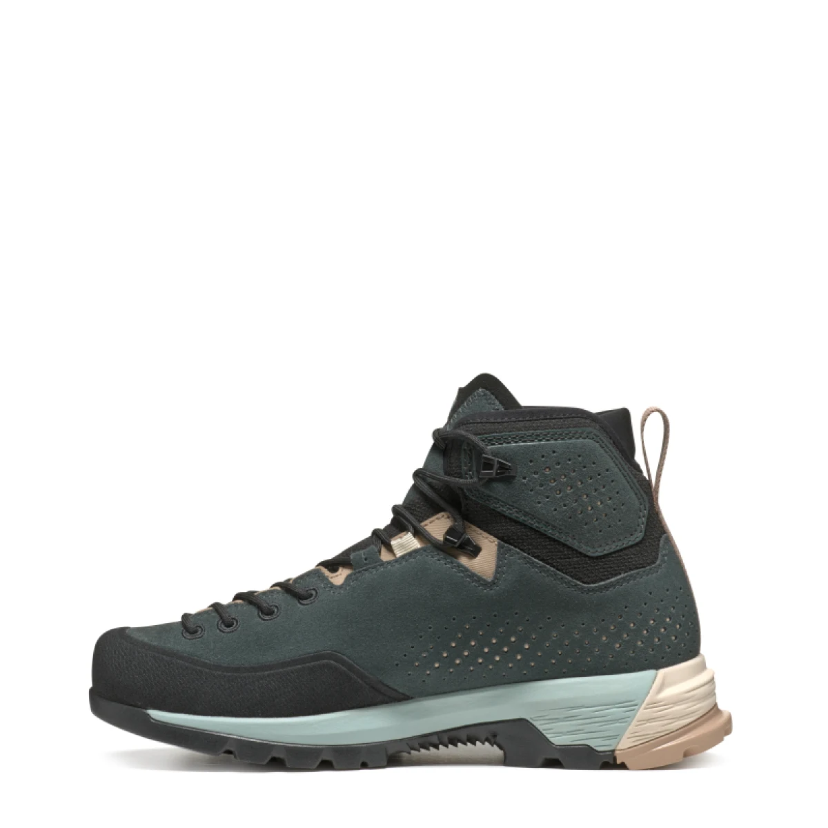 Dámská kotníková turistická celokožená obuv TECNICA Sulfur MID GTX Ws, navy grey light blue · záber 3