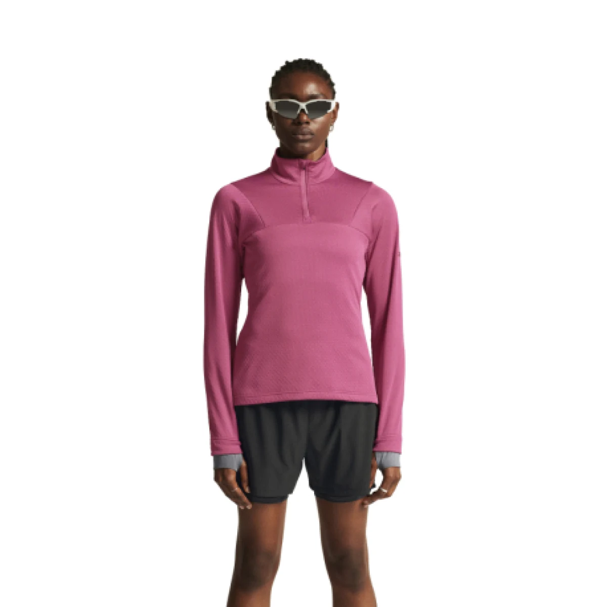 Dámská zateplená běžecká mikina s 1 2 zipem CRAFT CORE GAIN THERMAL MIDLAYER W-744000-Rouge · záber 1
