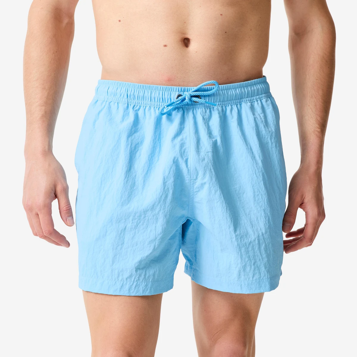 DECATHLON Pánske boardové šortky 100 Froissé krátke 15" modré M · záber 1